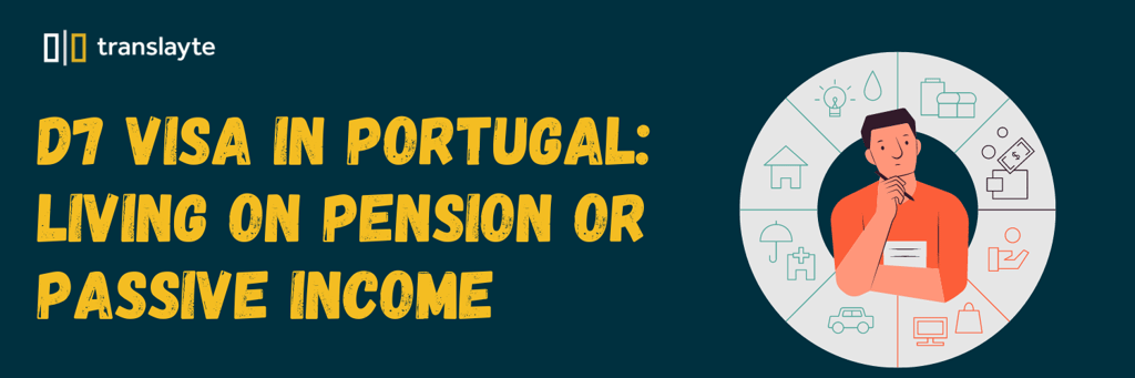 animated image of man with hand on his jaw thinking, d7 visa in portugal: living on pension or passive income